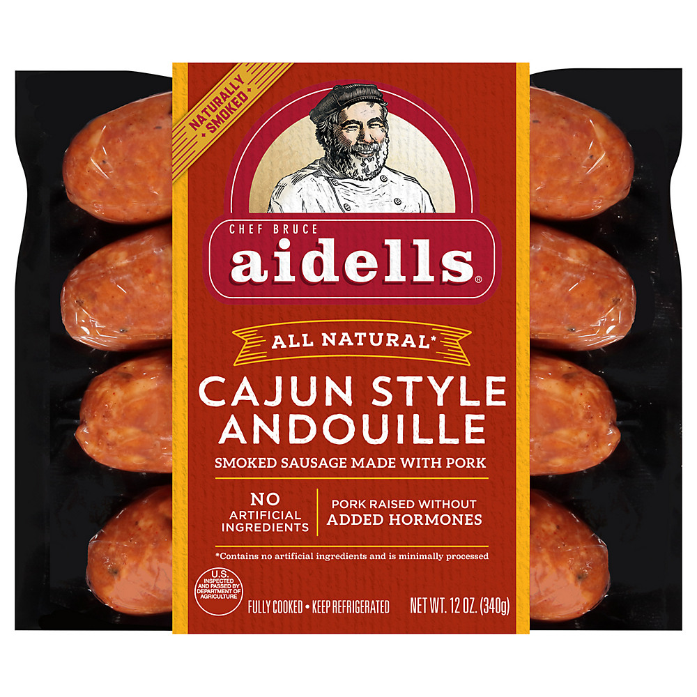 Calories in Aidells Cajun Style Andouille Smoked Pork Sausage Links, 4 ct