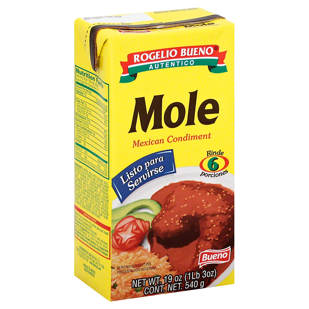 Calories in Rogelio Bueno Ready To Serve Mole Mexican Condiment, 19 oz