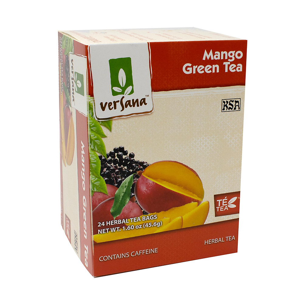 Calories in Versana Mango Green Tea Bags, 24 ct