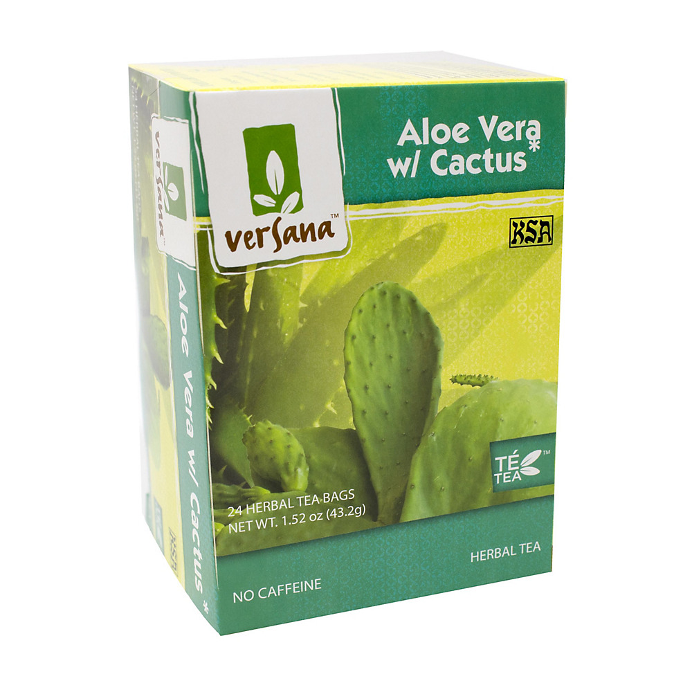 Calories in Versana Aloe Vera with Cactus Herbal Tea Bags, 24 ct