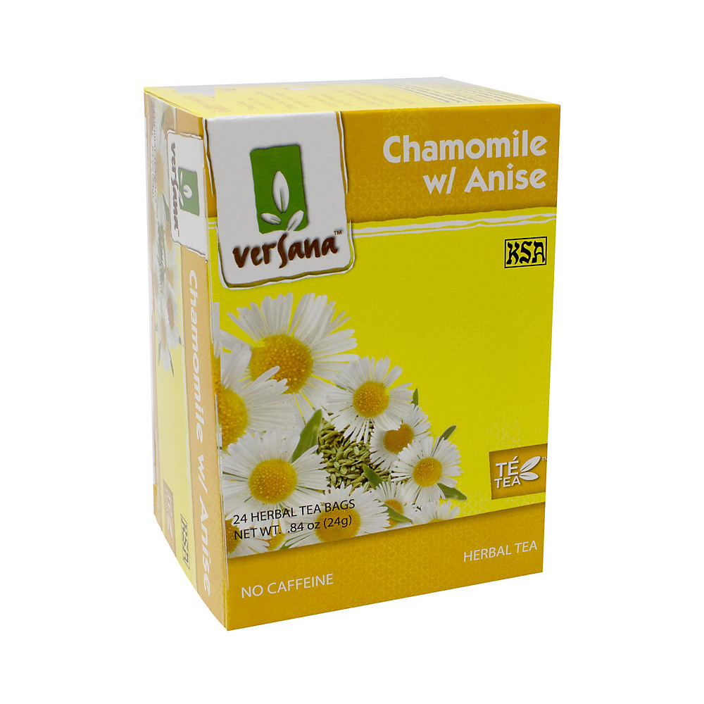 Calories in Versana Chamomile with Anise Herbal Tea, 24 ct