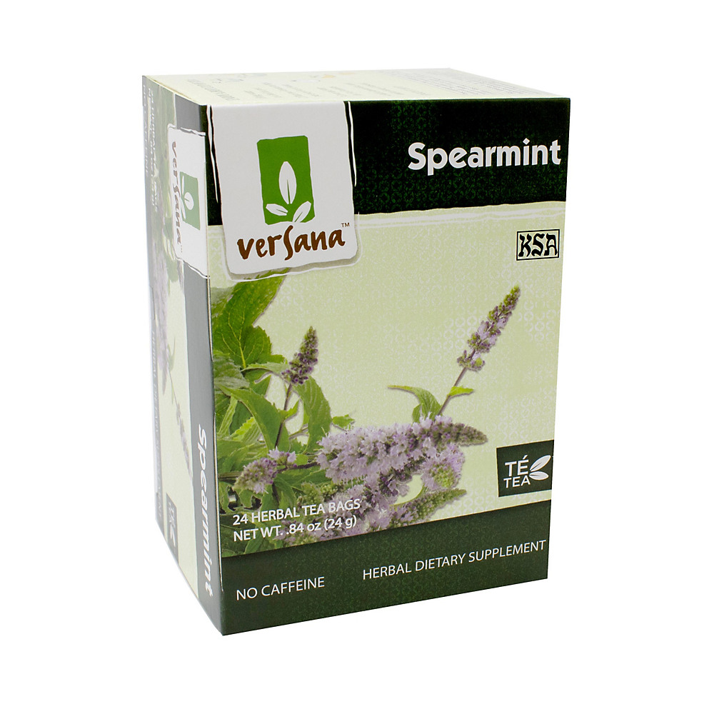Calories in Versana Herbal Tea Spearmint, 24 ct