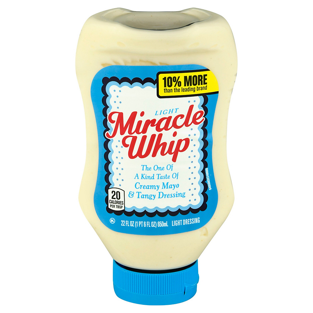 Calories in Kraft Miracle Whip Light Dressing Squeeze Bottle, 22 oz