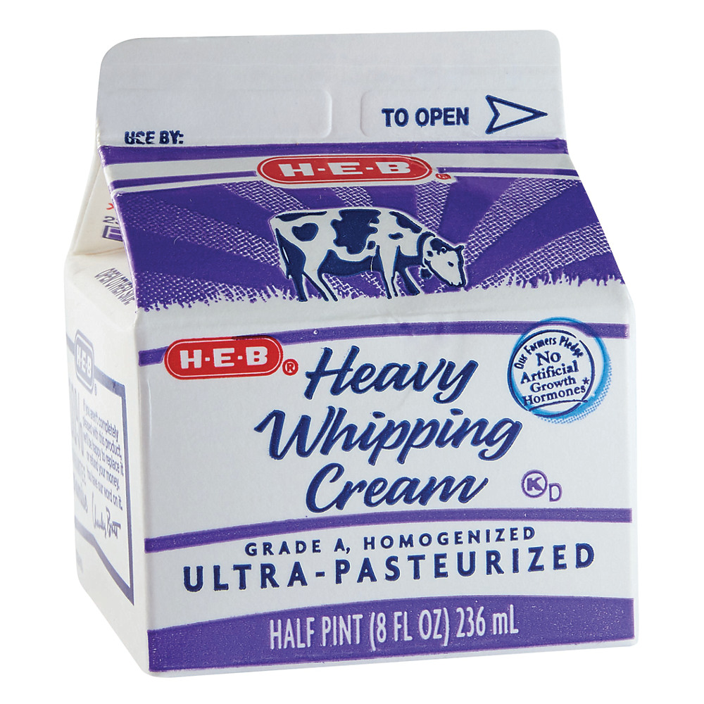 Calories in H-E-B Heavy Whipping Cream, 8 oz