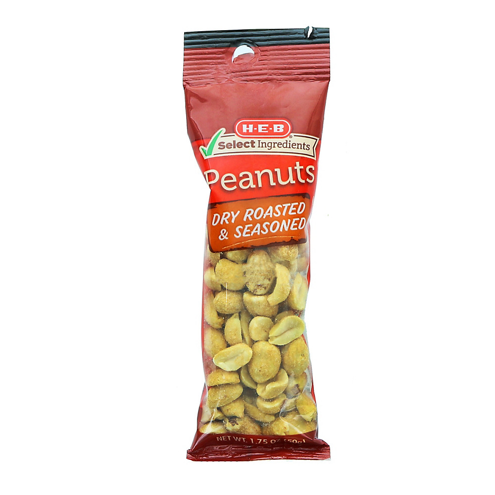 Calories in H-E-B Select Ingredients Dry Roasted Peanuts, 1.75 oz