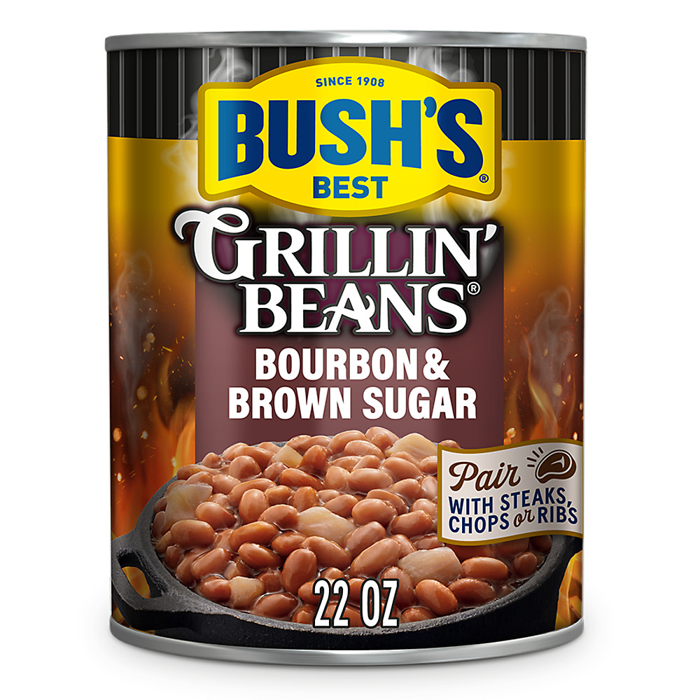 Calories in Bush's Best Bourbon and Brown Sugar Grillin' Beans, 22 oz