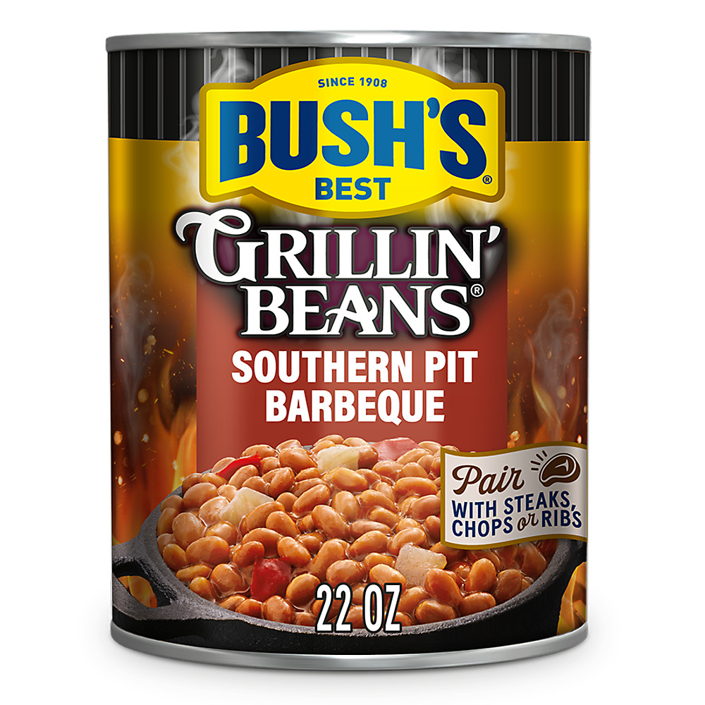 Calories in Bush's Best Southern Pit Barbecue Grillin' Beans, 22 oz