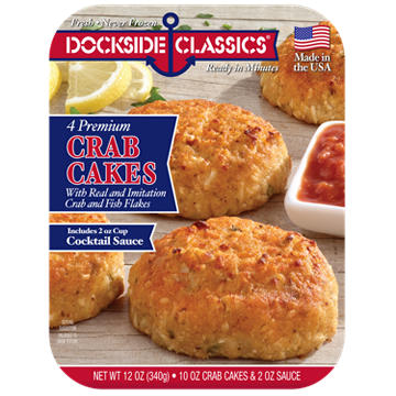 Dockside Classics Premium Crab Cakes, 4 ct