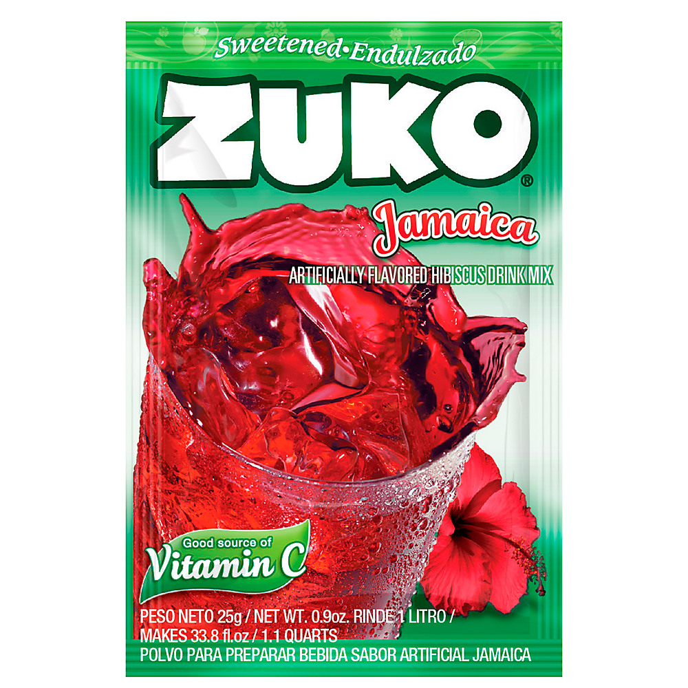 Calories in Zuko Artificial Jamaica Flavor Drink Mix, .9 oz