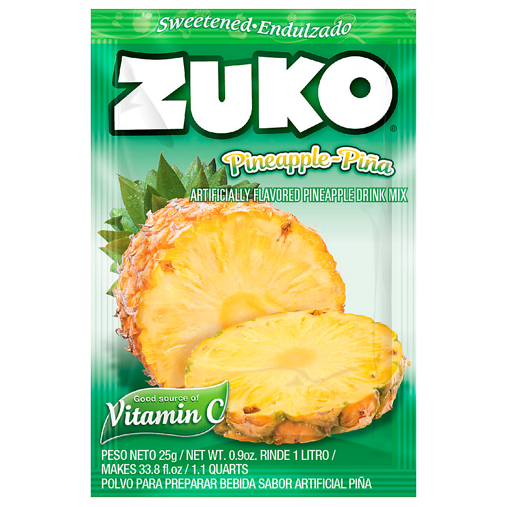 Calories in Zuko Pineapple Flavor Drink Mix, .9 oz