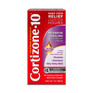 Cortizone 10 Max Strength Intensive Healing Itch Relief Cream, 1 oz