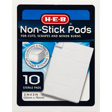 H-E-B Non-stick Sterile Pads, 10 ct