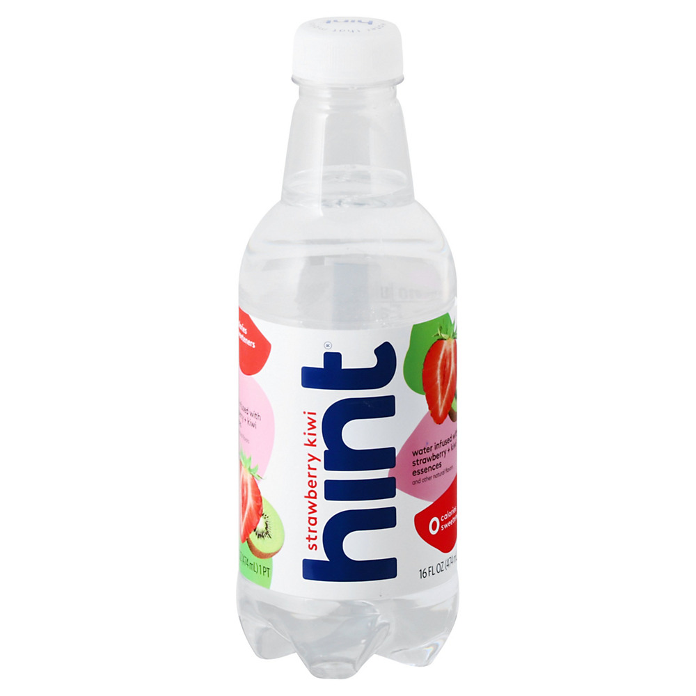 Calories in Hint Water Infused with Strawberry-Kiwi, 16 oz