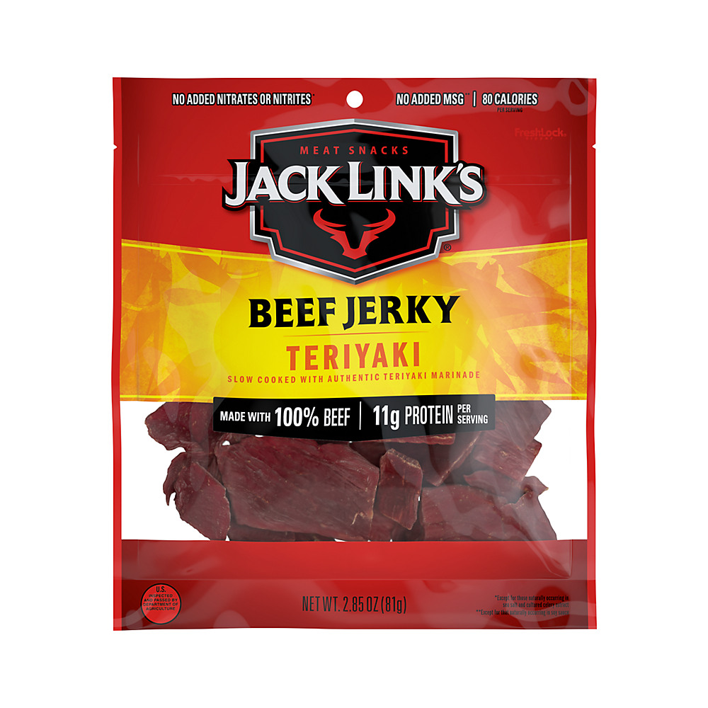 Calories in Jack Link's Premium Cuts Teriyaki Beef Jerky, 2.85 oz