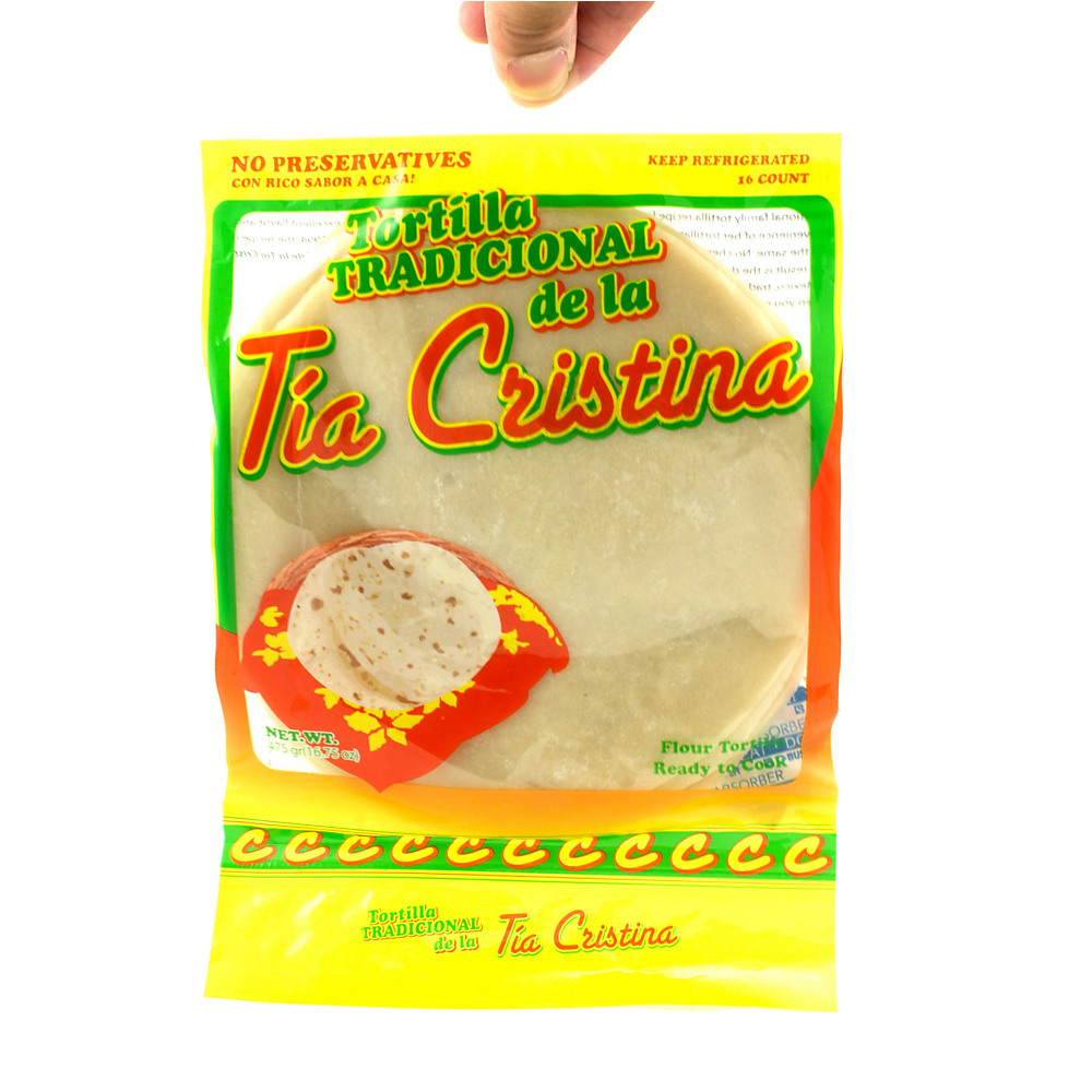 Calories in La Tia Cristina Flour Tortillas, 18.5 oz