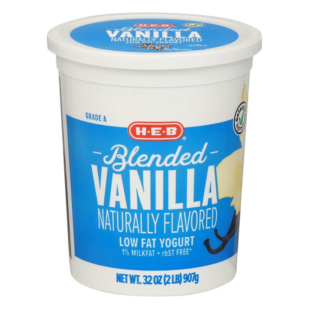 Calories in H-E-B Select Ingredients Blended Low-Fat Vanilla Yogurt, 32 oz