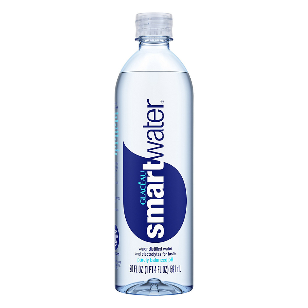 Calories in Glaceau Smartwater Vapor Distilled Electrolyte Water, 20 oz