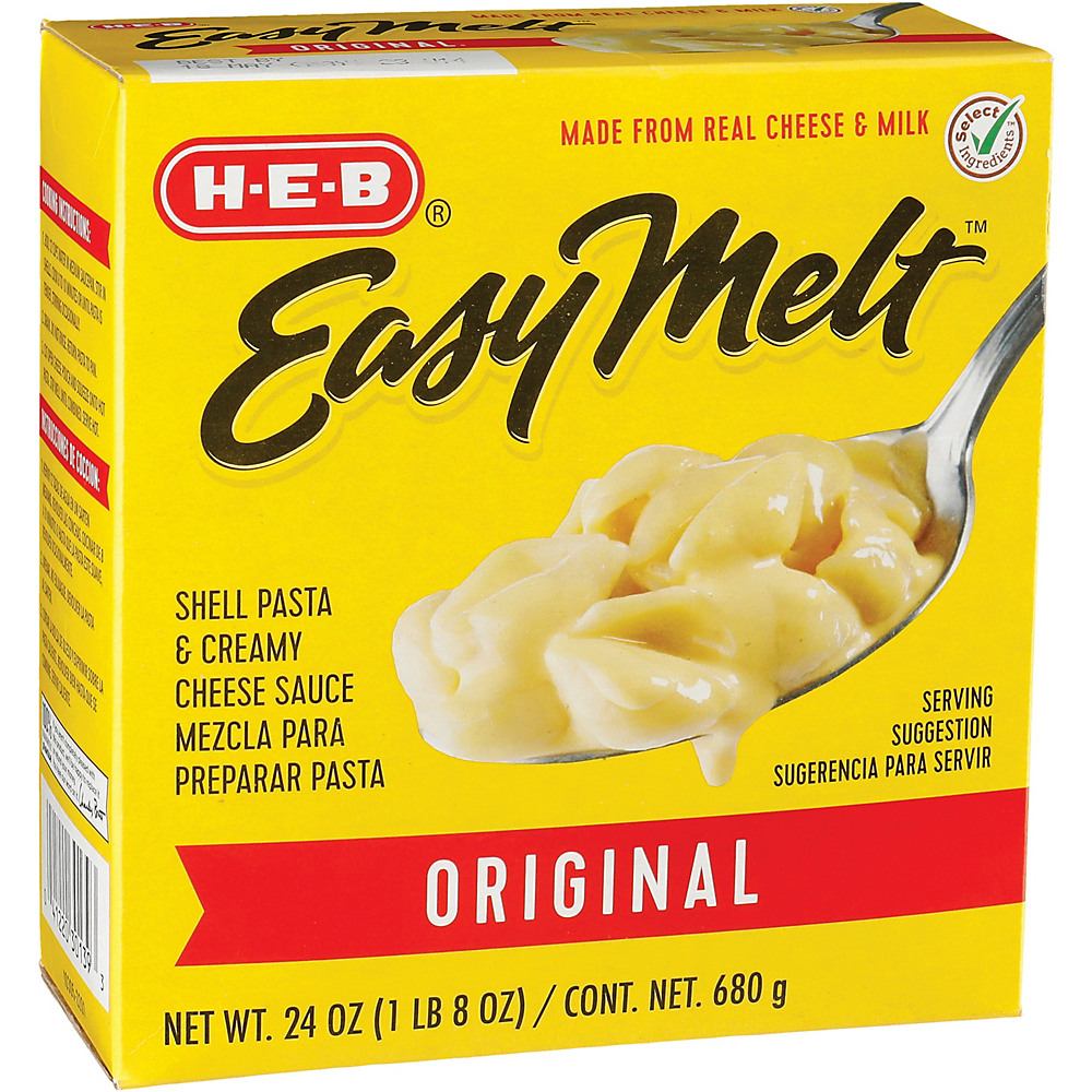 Calories in H-E-B Easy Melt Original Shells and Cheese, 24 oz