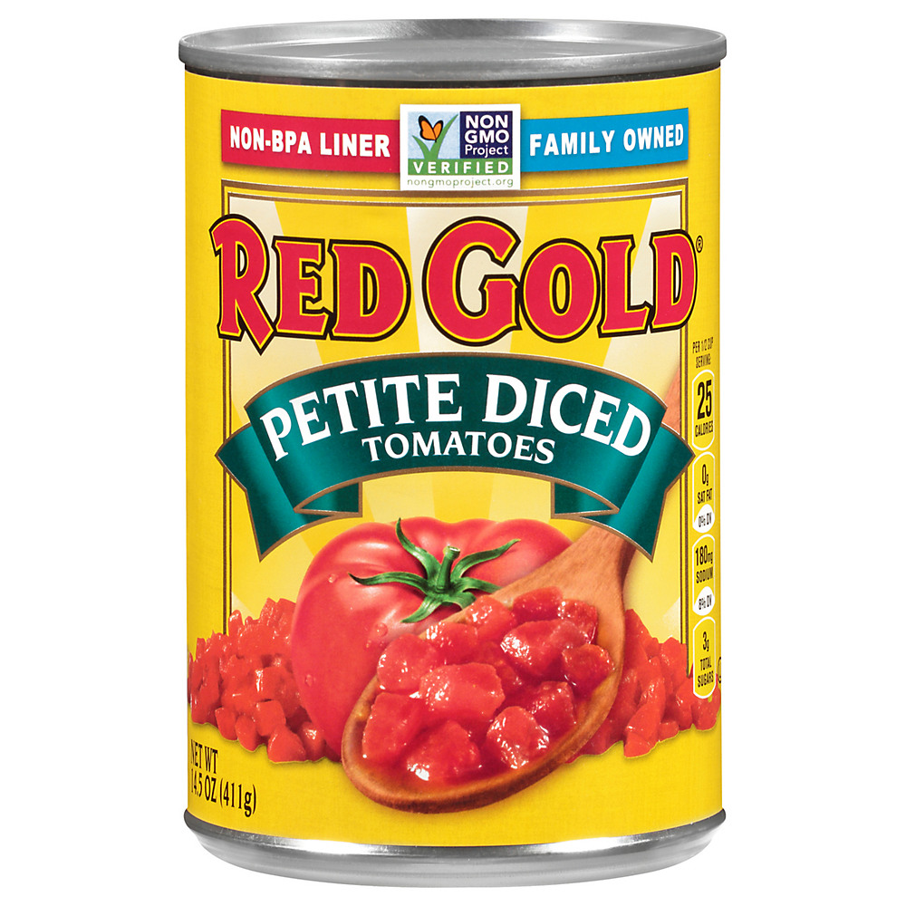 Calories in Red Gold Premium Petite Diced Tomatoes, 14.5 oz