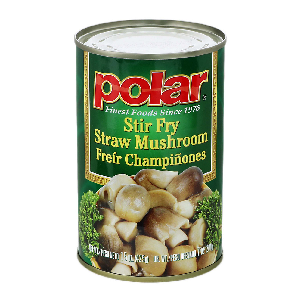 Calories in Polar Stir Fry Straw Mushrooms, 15 oz