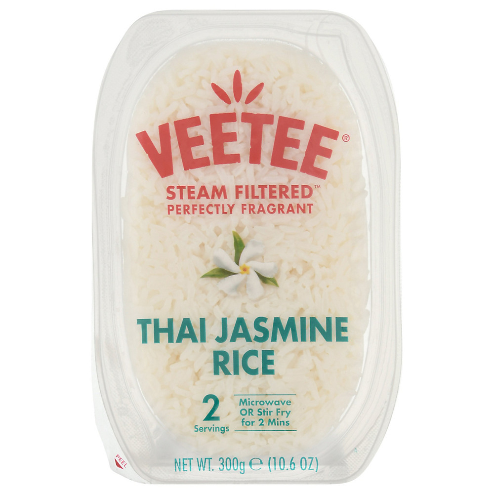 Calories in Veetee Rice & Easy Thai Jasmine Rice, 10.6 oz