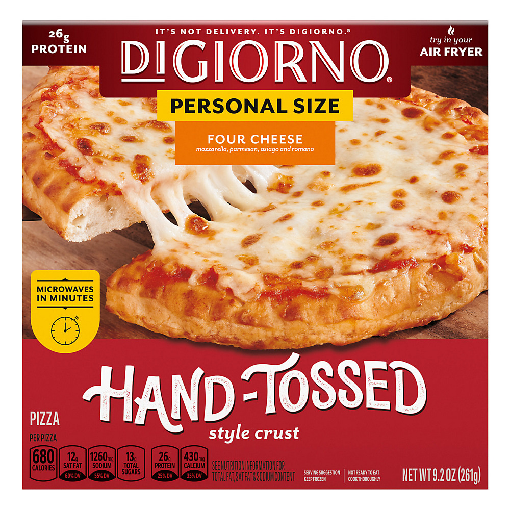 Calories in Digiorno Frozen Four Cheese Personal Pizza on a Traditional Crust, 9.2 oz