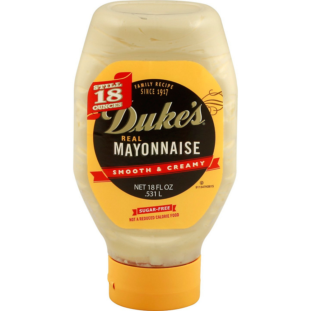 Calories in Duke's Sugar-Free Real Mayonnaise Squeeze Bottle, 18 oz
