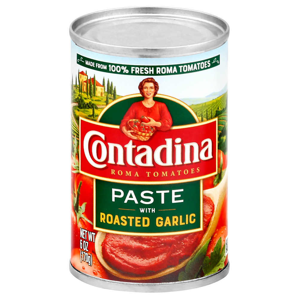 Calories in Contadina Tomato Paste with Roasted Garlic, 6 oz