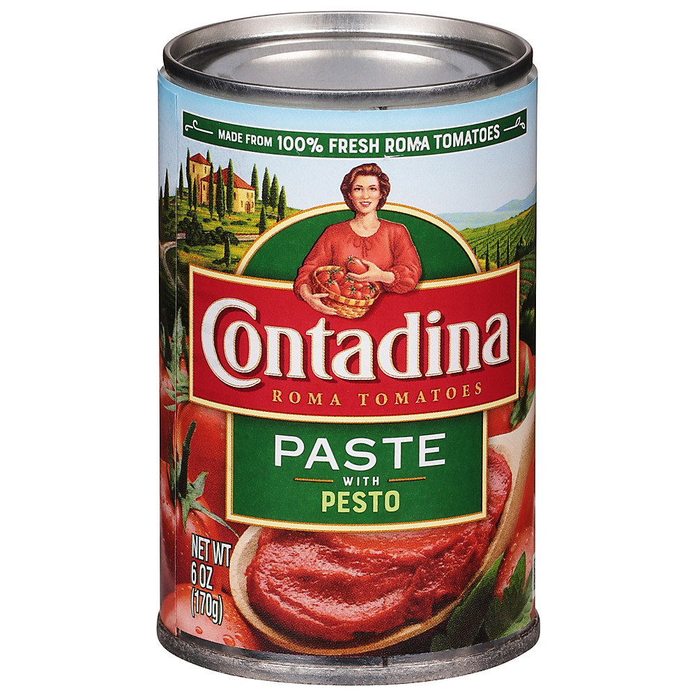 Calories in Contadina Tomato Paste with Pesto, 6 oz