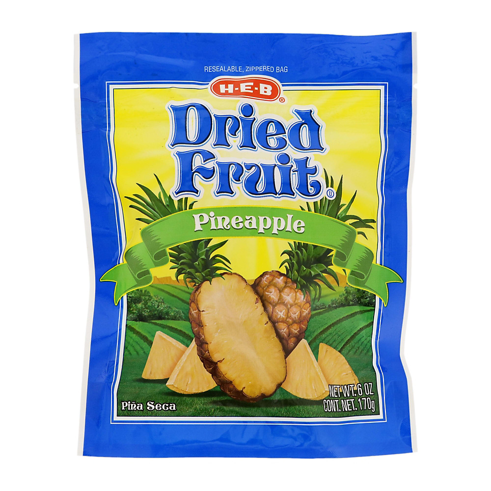 Calories in H-E-B Dried Fruit Pineapple, 6 oz