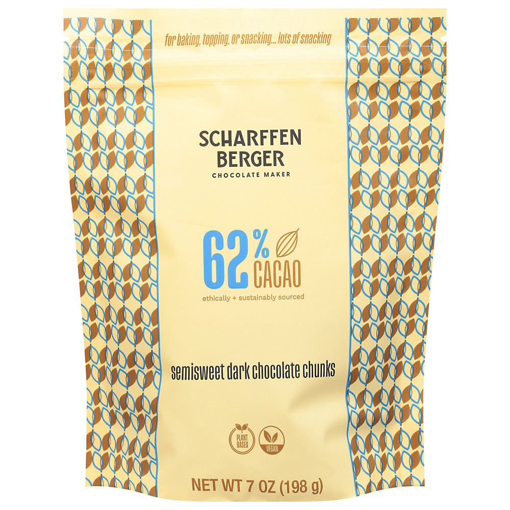 Calories in Scharffen Berger 62% Cacao Semisweet Dark Chocolate Baking Chunks, 6 oz