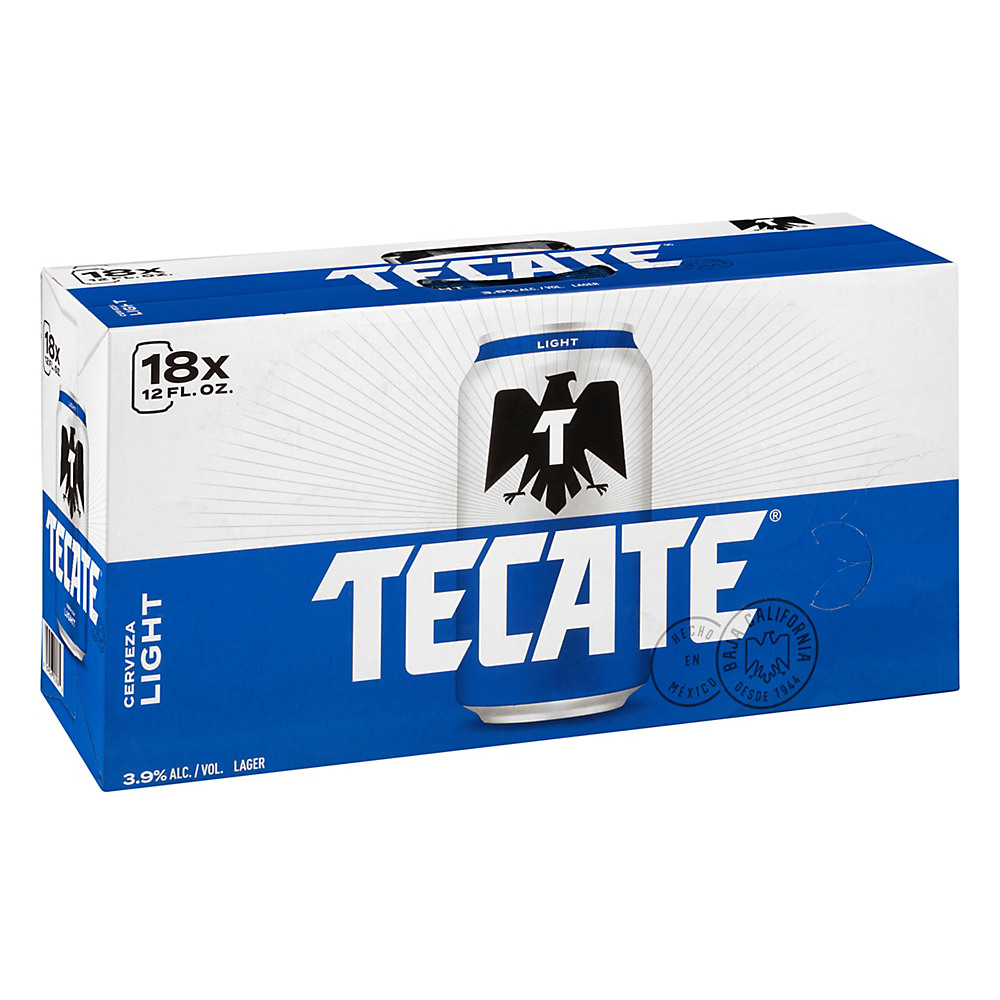 Calories in Tecate Light Beer 12 oz Cans, 18 pk