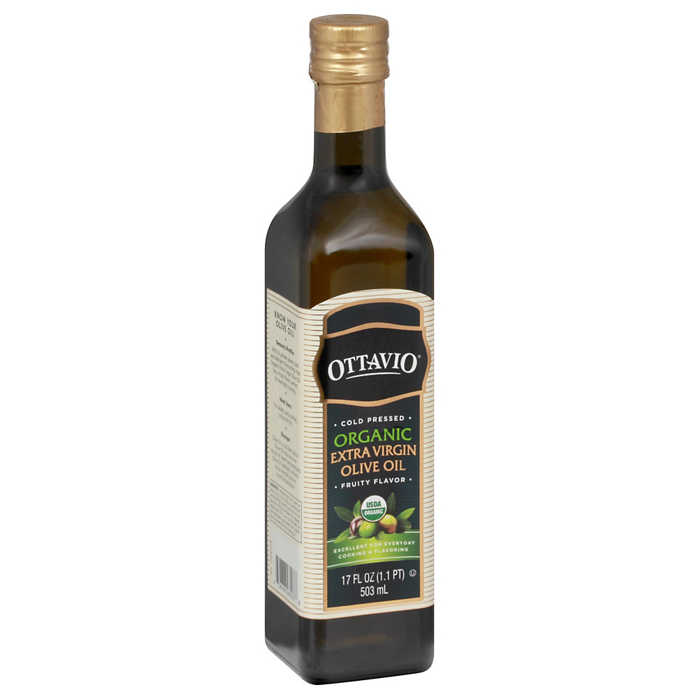 Calories in Ottavio Cold Pressed Organic Extra Virgin Olive Oil, 17 oz
