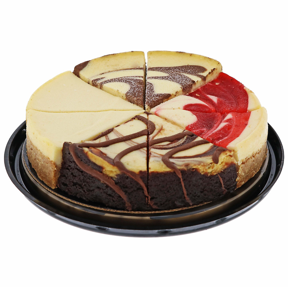 Calories in The Father's Table Variety Sampler Cheesecake, 16 oz
