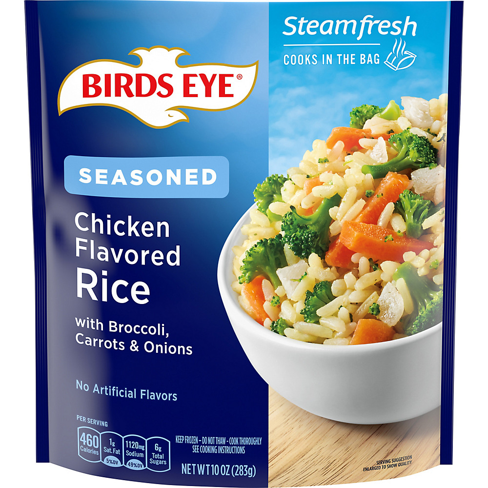 Calories in Birds Eye Steamfresh Seasoned Chicken Flavored Rice , 10 oz