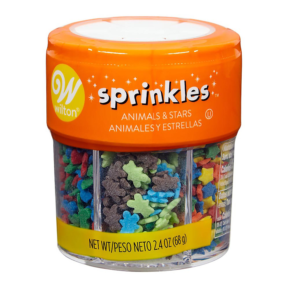 Calories in Wilton Animal & Stars 6-Cell Sprinkles, 2.4 oz