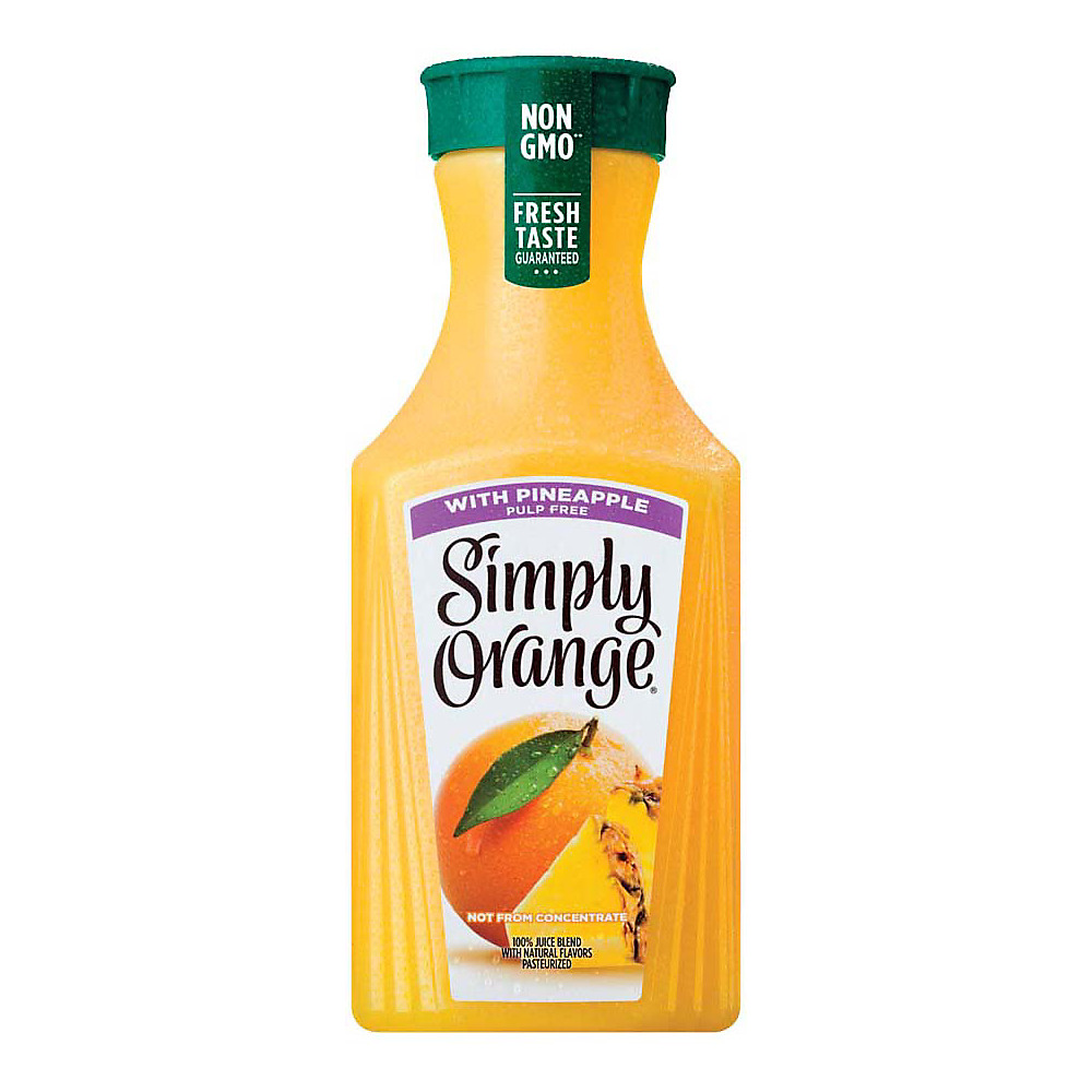 Calories in Simply Pulp Free Orange with Pineapple 100% Juice Blend, 52 oz