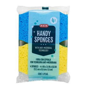 H-E-B Handy Sponge, 4 pk