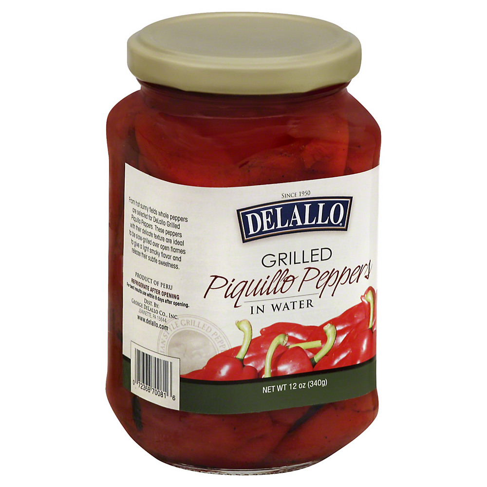 Calories in DeLallo Grilled Piquillo Peppers in Water, 12 oz