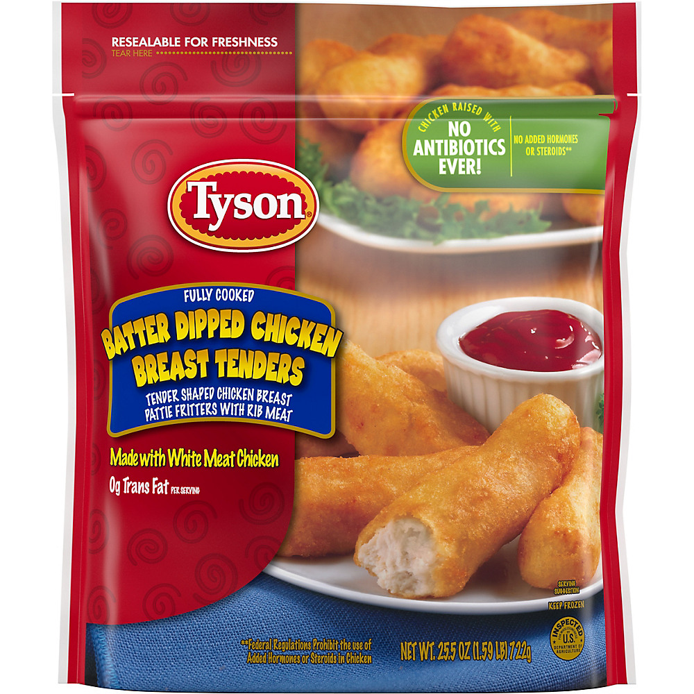 Calories in Tyson Fully Cooked Batter Dipped Chicken Breast Tenders, 25.5 oz