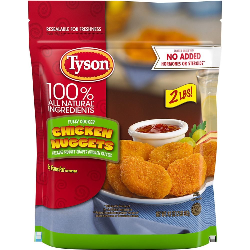 Calories in Tyson Fully Cooked Chicken Nuggets, 32 oz