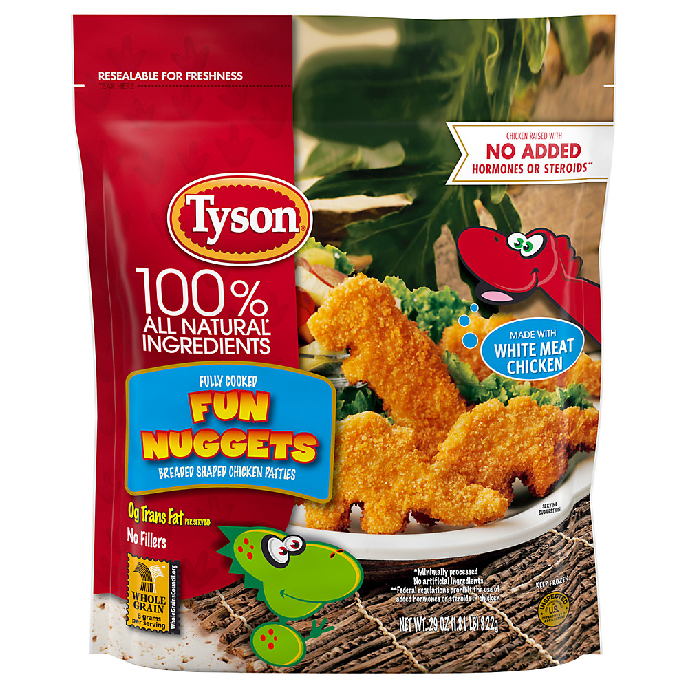 Calories in Tyson Fully Cooked Fun Chicken Nuggets, 29 oz
