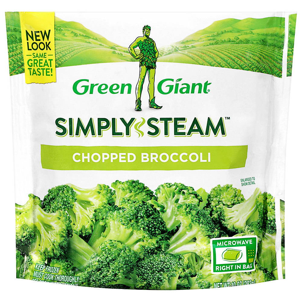 Calories in Green Giant Simply Steam Chopped Broccoli, 10 oz