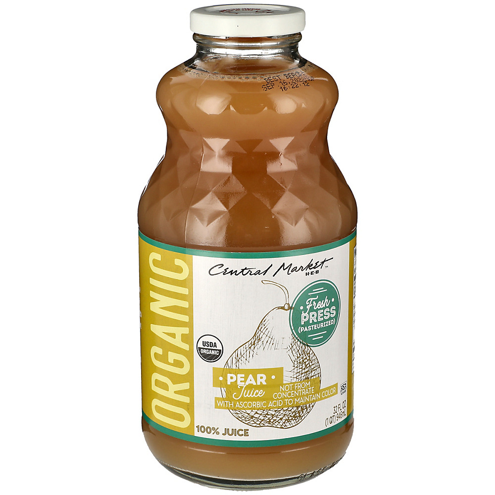 Calories in Central Market Organic 100% Pear Juice, 32 oz