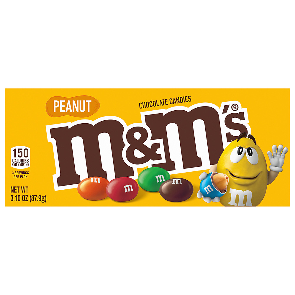 Calories in M&M's Peanut Chocolate Candies , 3.1 oz