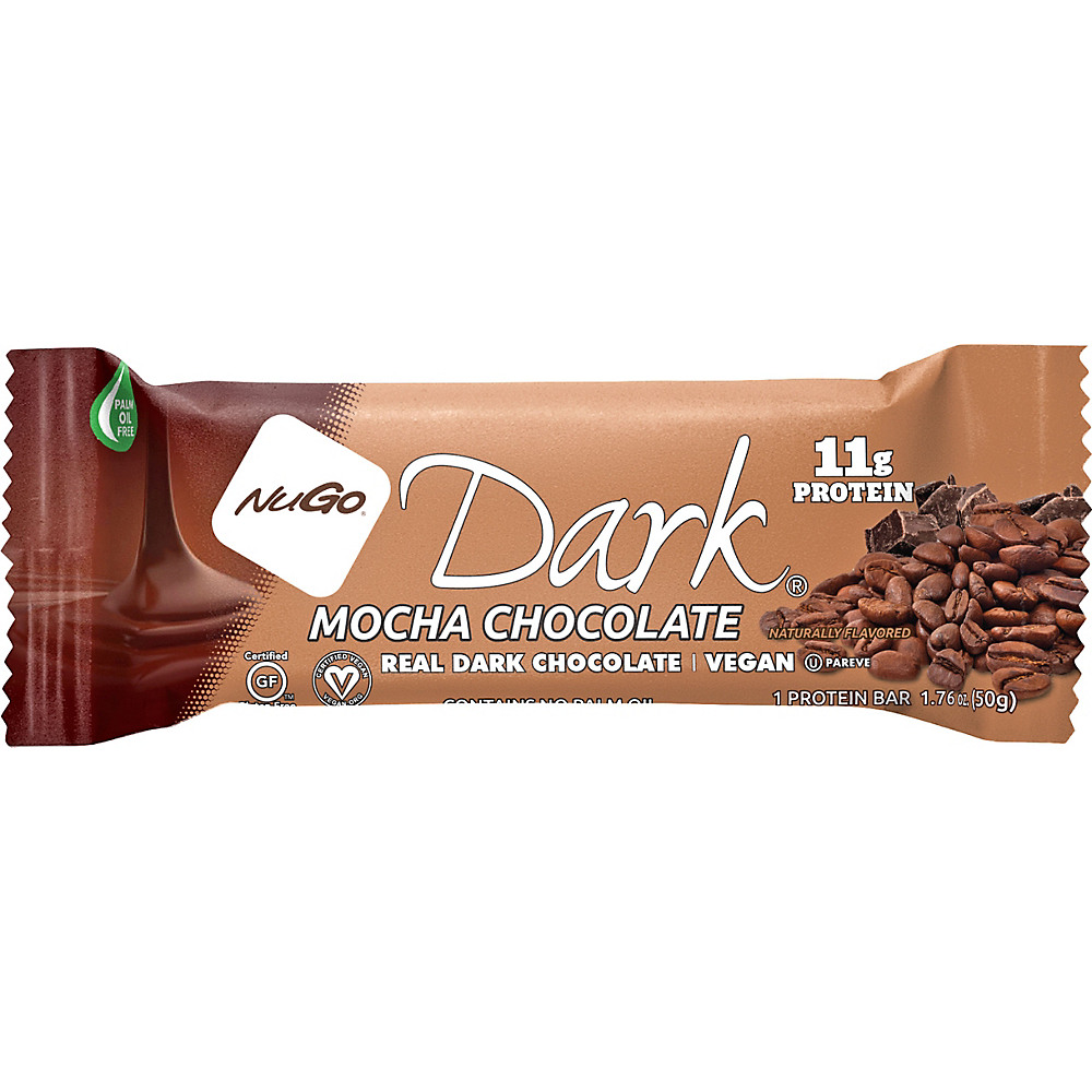 Calories in NuGo Dark Mocha Chocolate Protein Bar, 1.76 oz