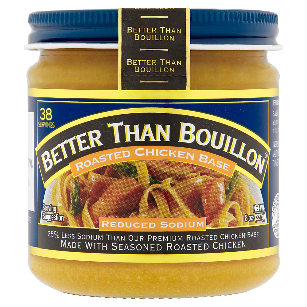 Calories in Better Than Bouillon All Natural Reduced Sodium Chicken Base, 8.00 oz