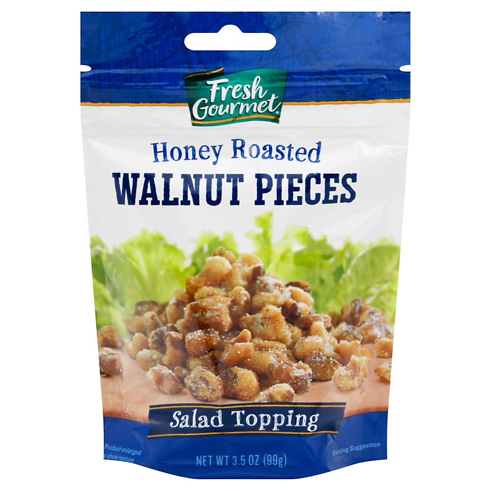 Calories in Fresh Gourmet Glazed Walnut Pieces, 3.5 oz