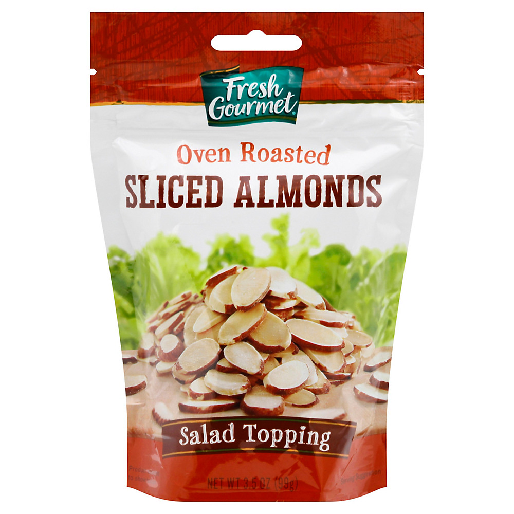 Calories in Fresh Gourmet Toasted Sliced Almonds, 3.50 oz