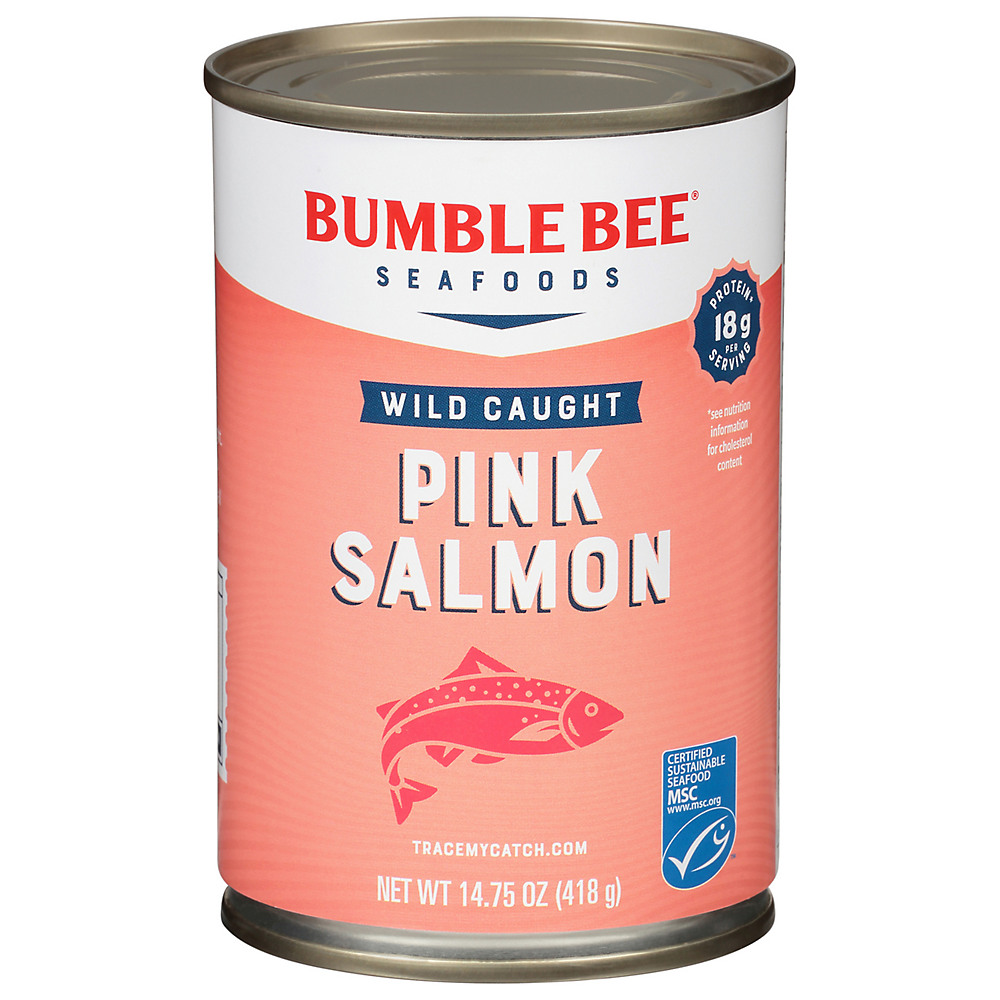 Calories in Bumble Bee Wild Pink Salmon , 14.75 oz